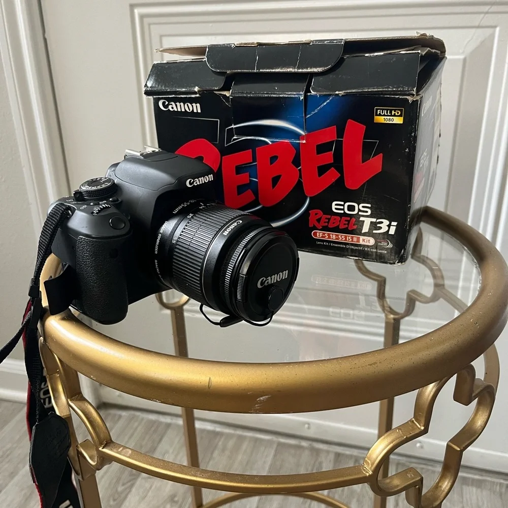 Canon Black Digital Camera with Professional Stabilization